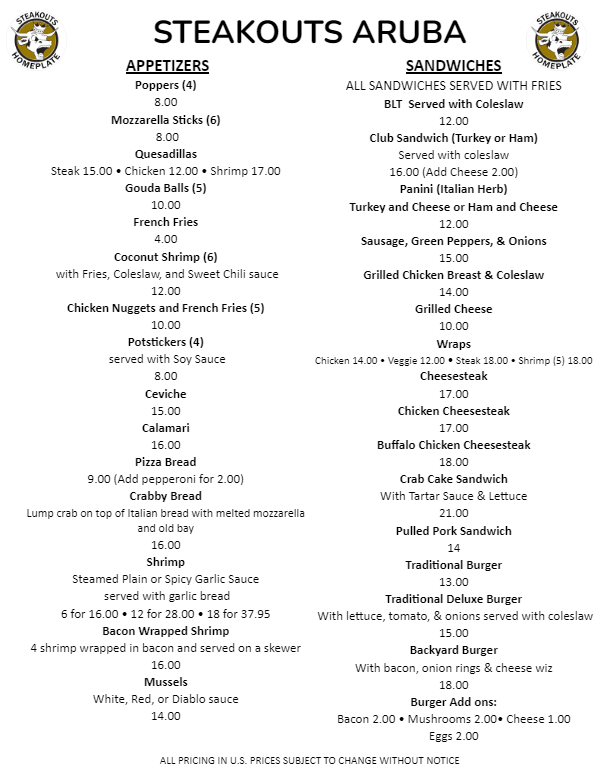 Steakout Aruba