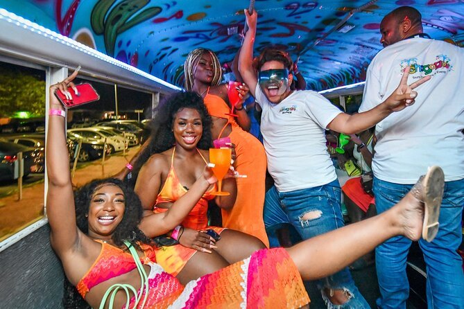 Aruba Nightlife Party Bus Tour, Free Cocktails, Live DJ & Host