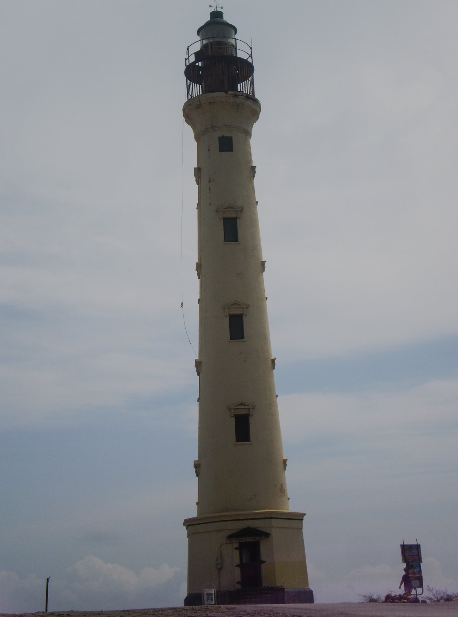The California Lighthouse on the hill above Arashi Beach, Aruba