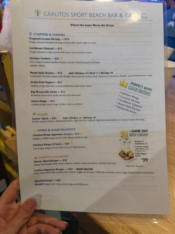 Carlitos Aruba food ribeye ceviche Peruvian grill