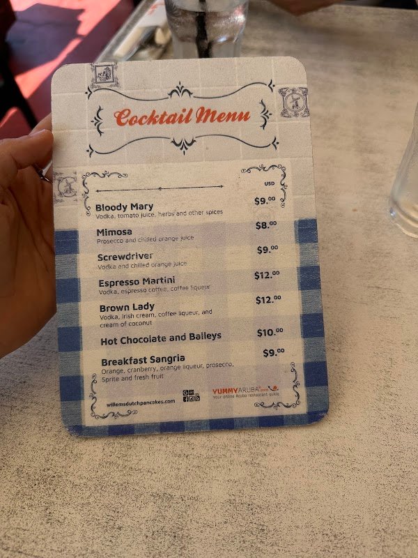 Willem's Dutch Pancakes Aruba food sweet savoury authentic