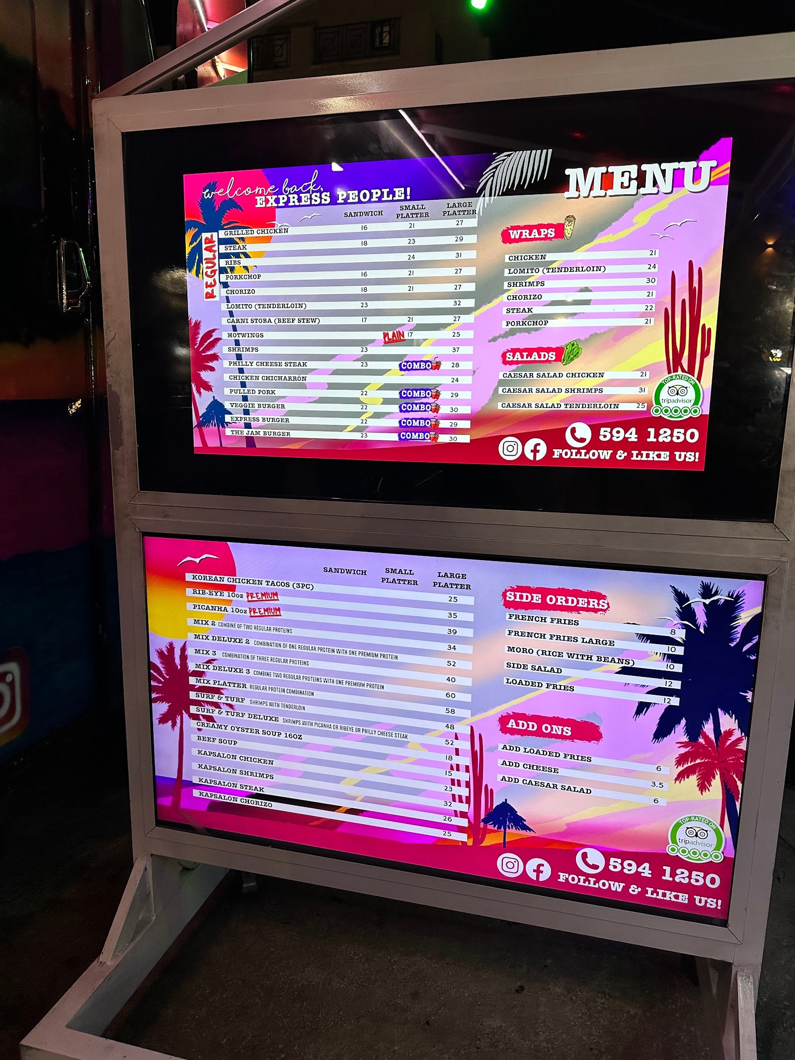 BBQ Express Aruba ambiance