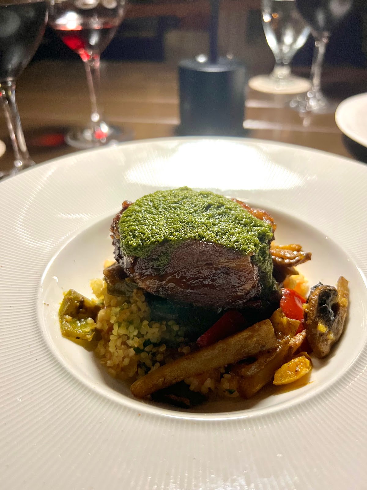 Carte Blanche Aruba surprise tasting menu plated dish