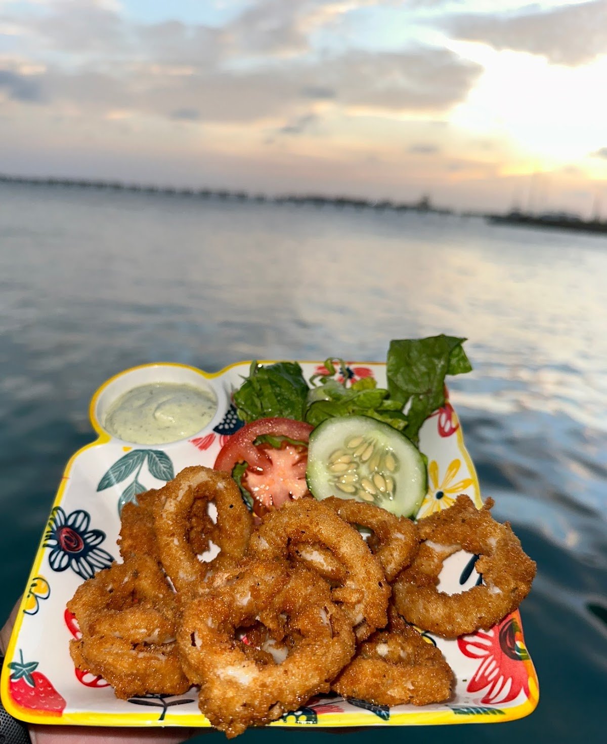 Marina Pirata Aruba dock dining over Spanish Lagoon