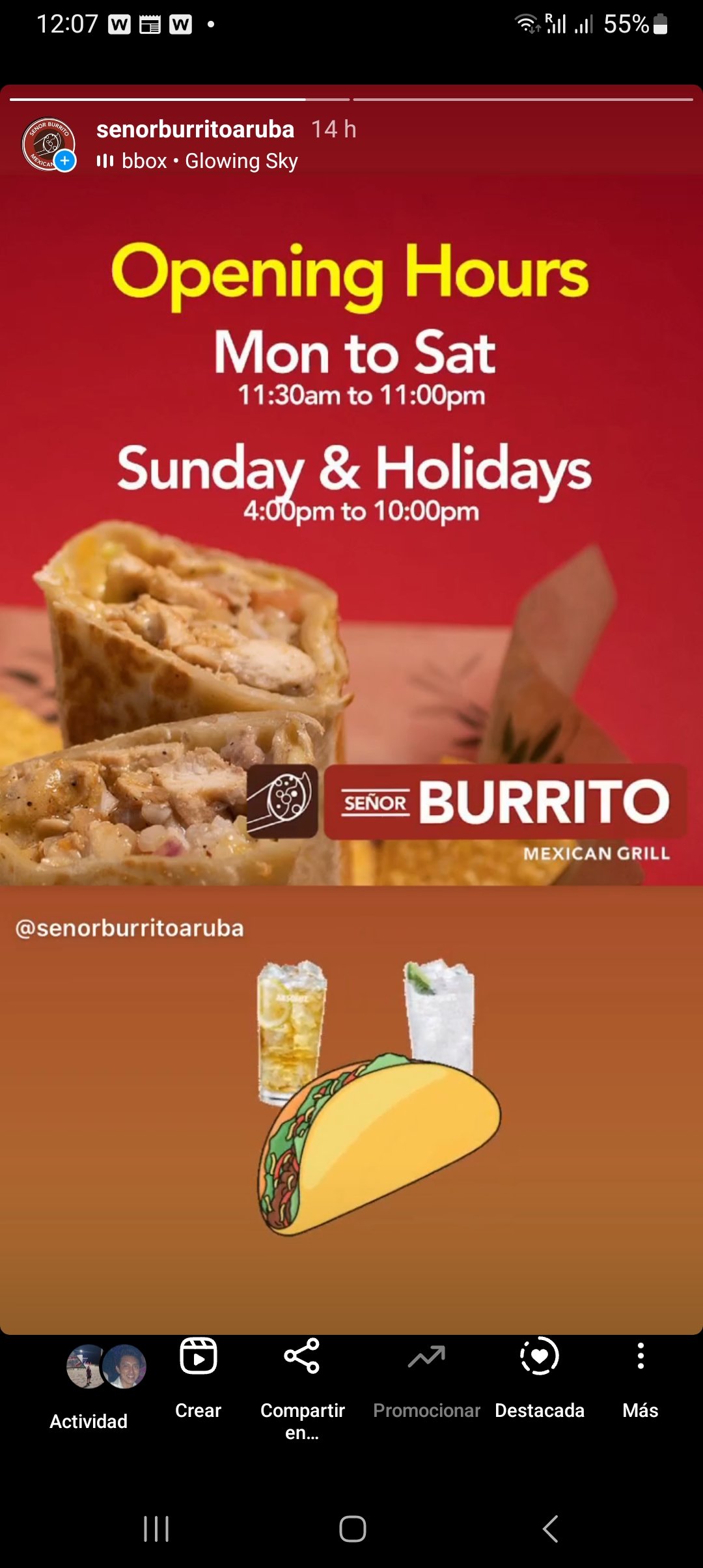 Señor Burrito Aruba signature dishes