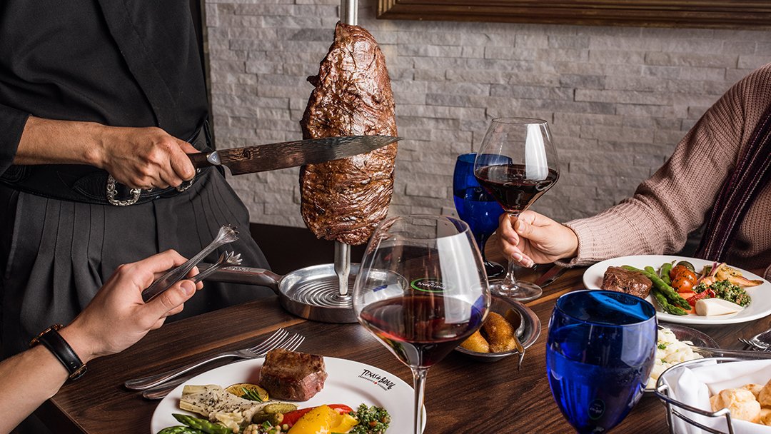 Texas de Brazil Aruba salad bar with gourmet items