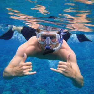 Snorkelling gear rental Aruba — mask, snorkel and fins
