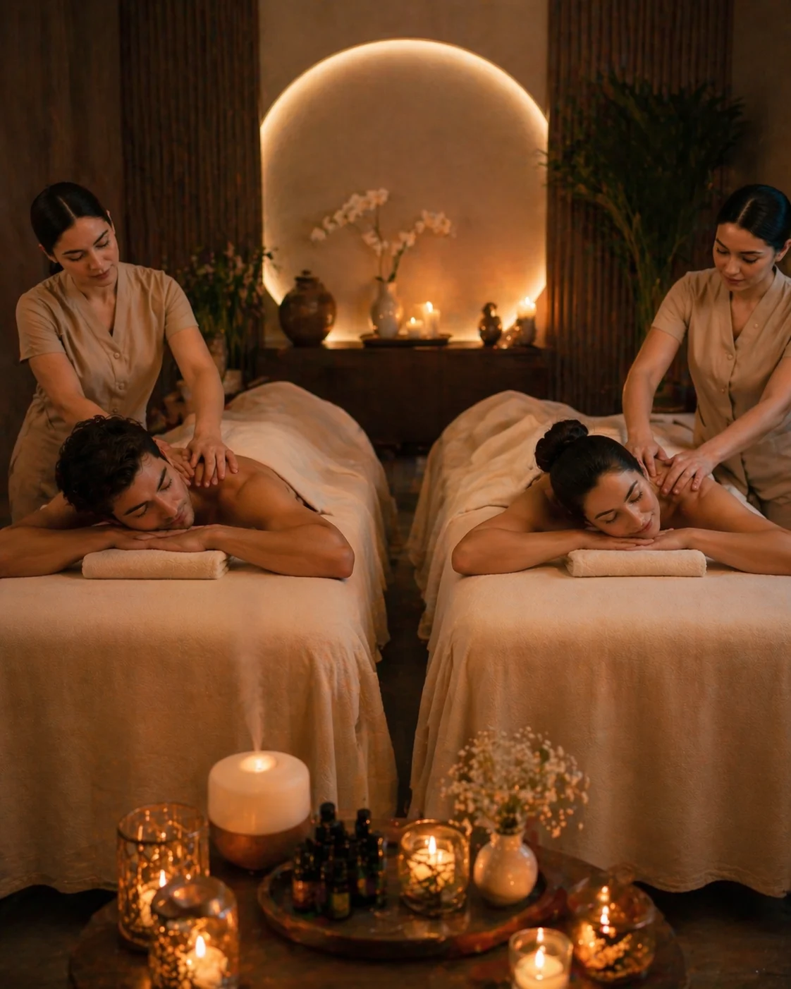 Love & Aura couples massage at your stay in Aruba